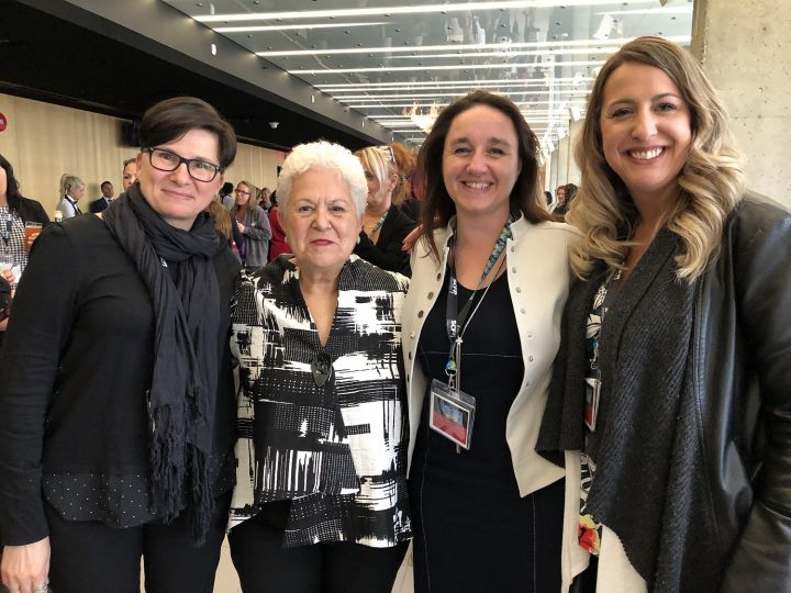 Joanne Chantigny, l’Honorable Louise Harel, Geneviève Carrier, Sophie Desmarais